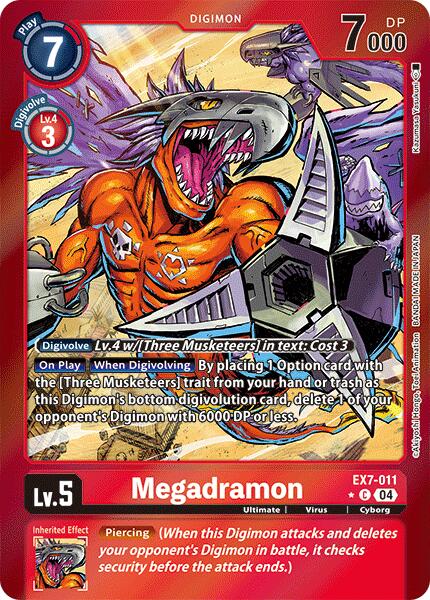 Megadramon [EX7-011] (Foil) [Digimon LIBERATOR]