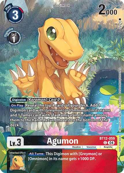 Agumon [BT12-059] - BT12-059 (Legend Pack 2024) [Across Time]