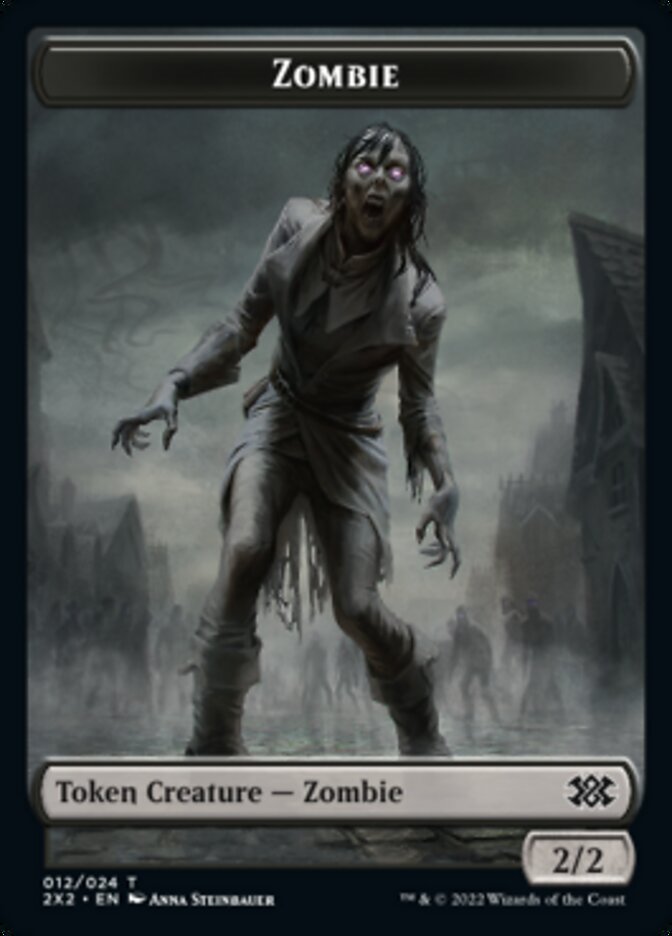 Zombie // Knight Double-Sided Token [Double Masters 2022 Tokens]