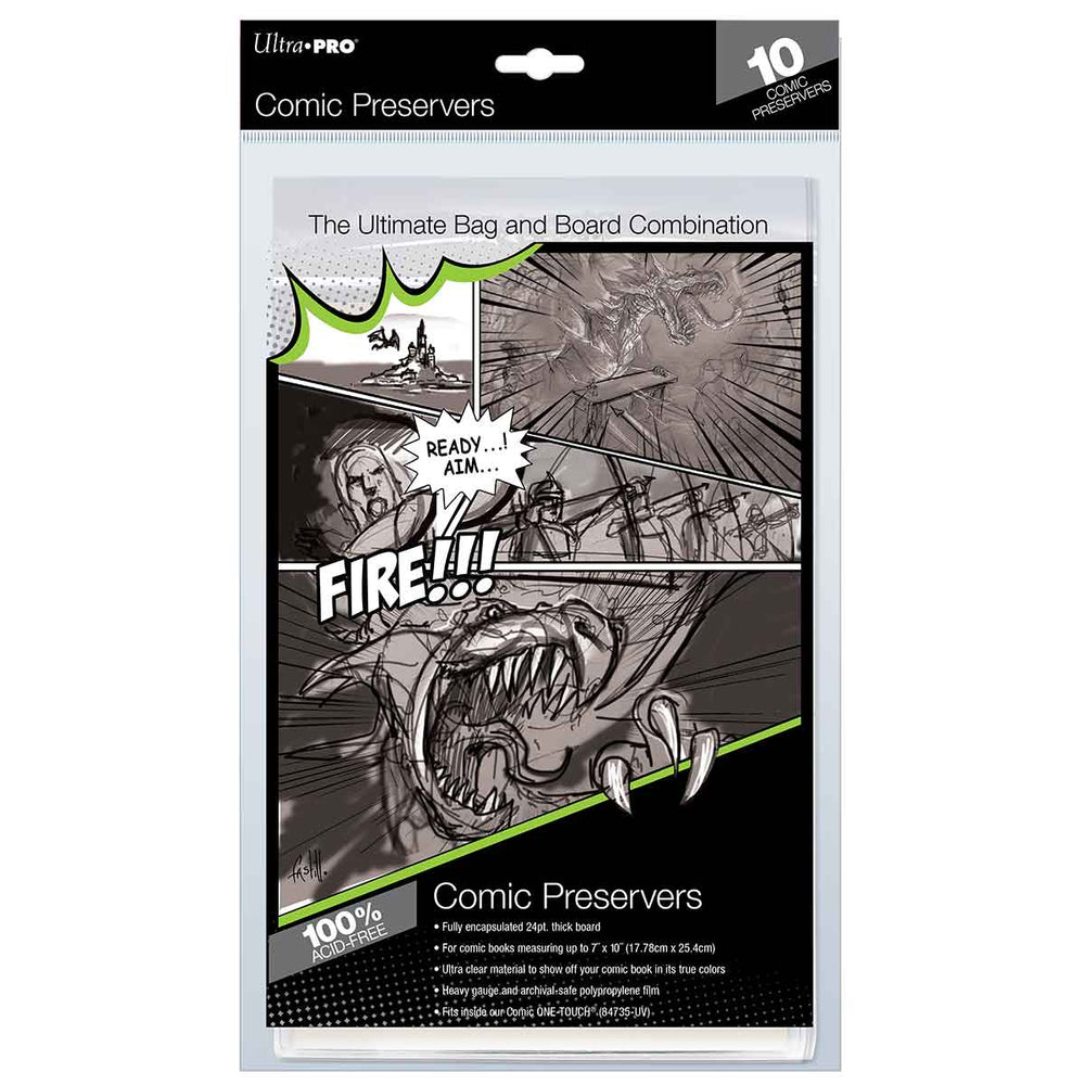 Ultra PRO: Comic Preservers (7" X 10" / 10-Pack)