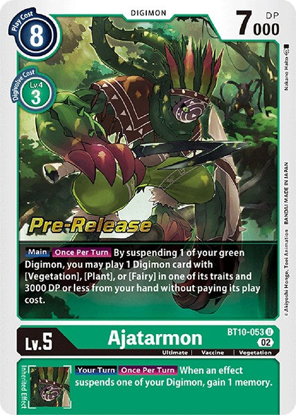 Ajatarmon [BT10-053] [Xros Encounter Pre-Release Cards]