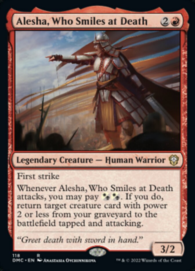 Alesha, Who Smiles at Death [Dominaria United Commander]